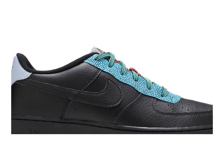 Кроссовки Nike Air Force 1 LV8 4 GS 'Black Obsidian Mist', черный — фото 3