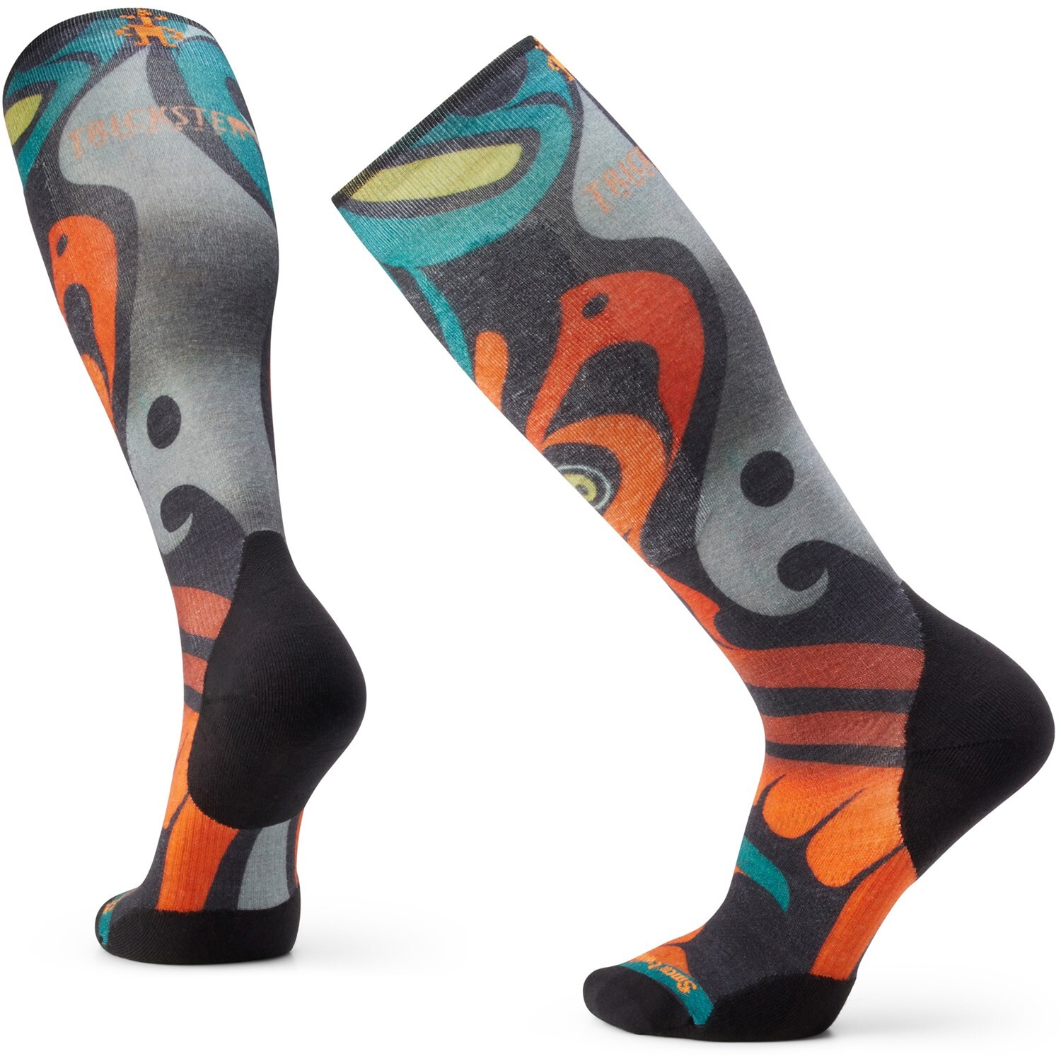 

Носки Smartwool Ski Targeted Cushion Trickster Print OTC Performance, черный