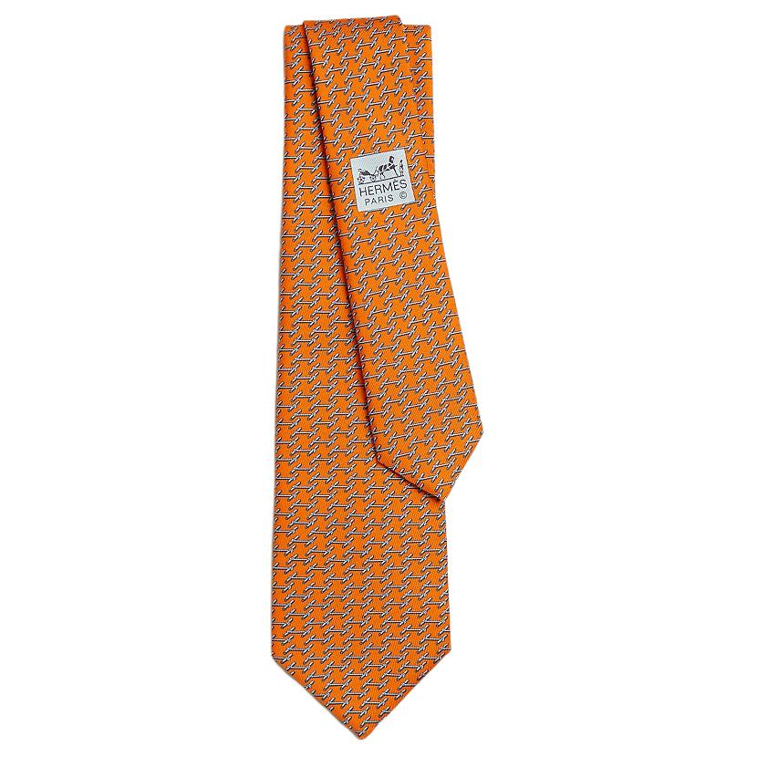 

Мужские галстуки Mulberry Silk Orange HERMES