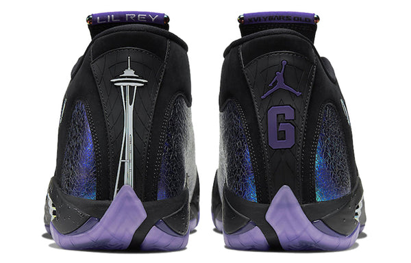 Кроссовки 14 retro db 'doernbecher' 2019 Air Jordan, черный — фото 4