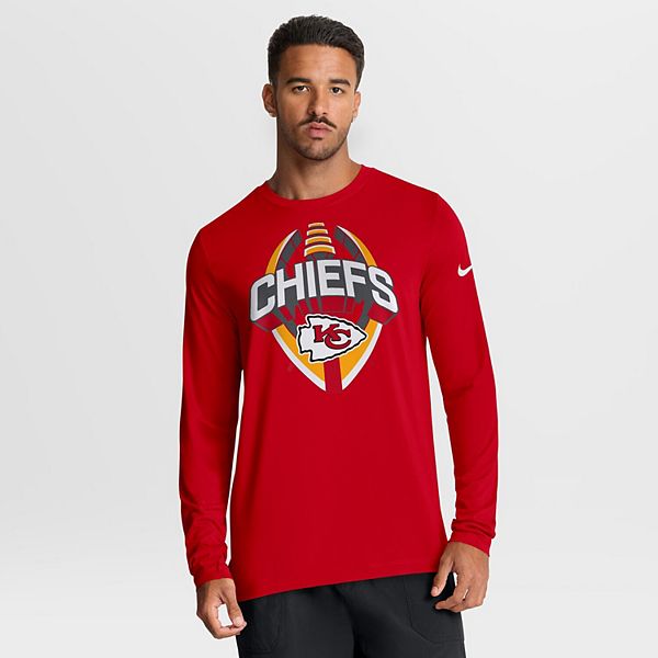 

Мужская красная футболка с длинным рукавом Kansas City Chiefs Primetime Legend Icon Performance Nike