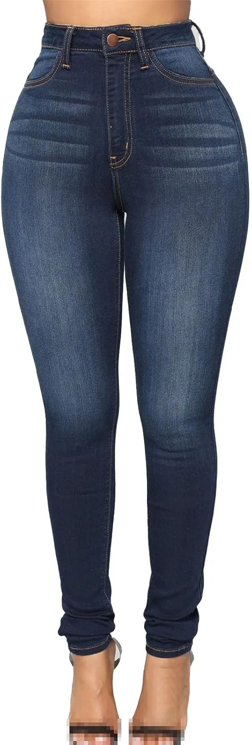 Женские джинсы Stretch High Waist Casual Denim с карманами