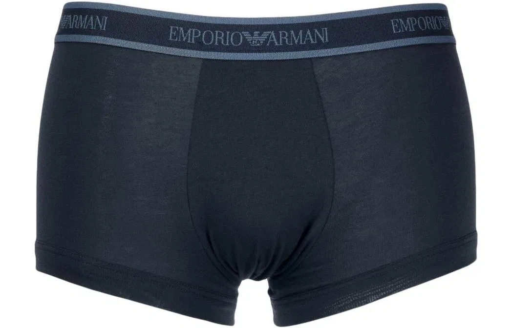 Боксеры 3 шт Emporio Armani темно-синий — фото 3