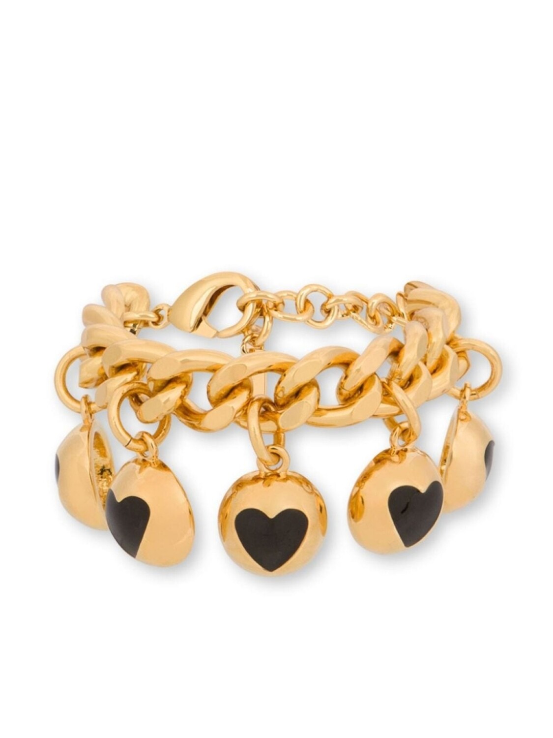

Цепочный браслет с подвесками Moschino, золотой