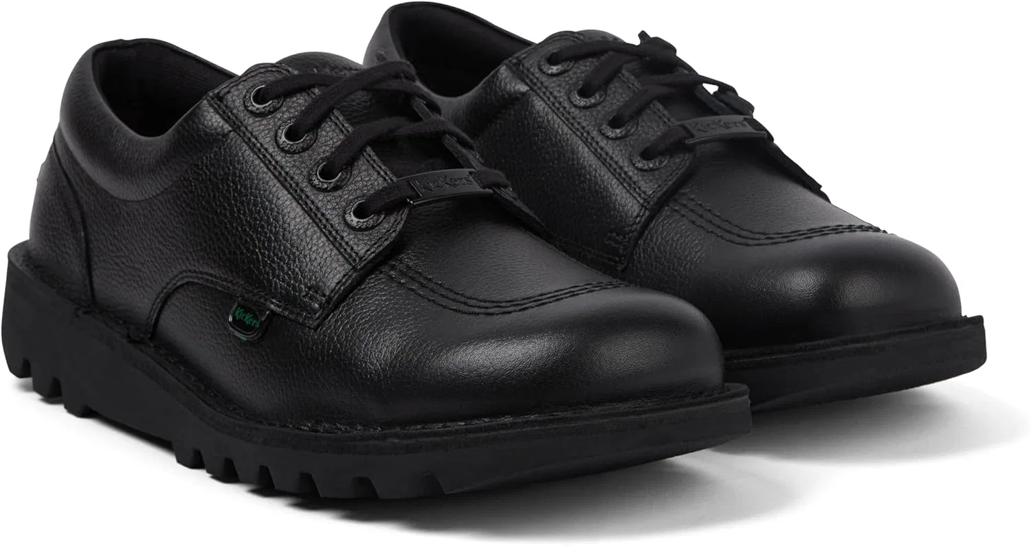 Мужские кожаные ботинки Kickers Kick Lo Tab, черный — фото 4