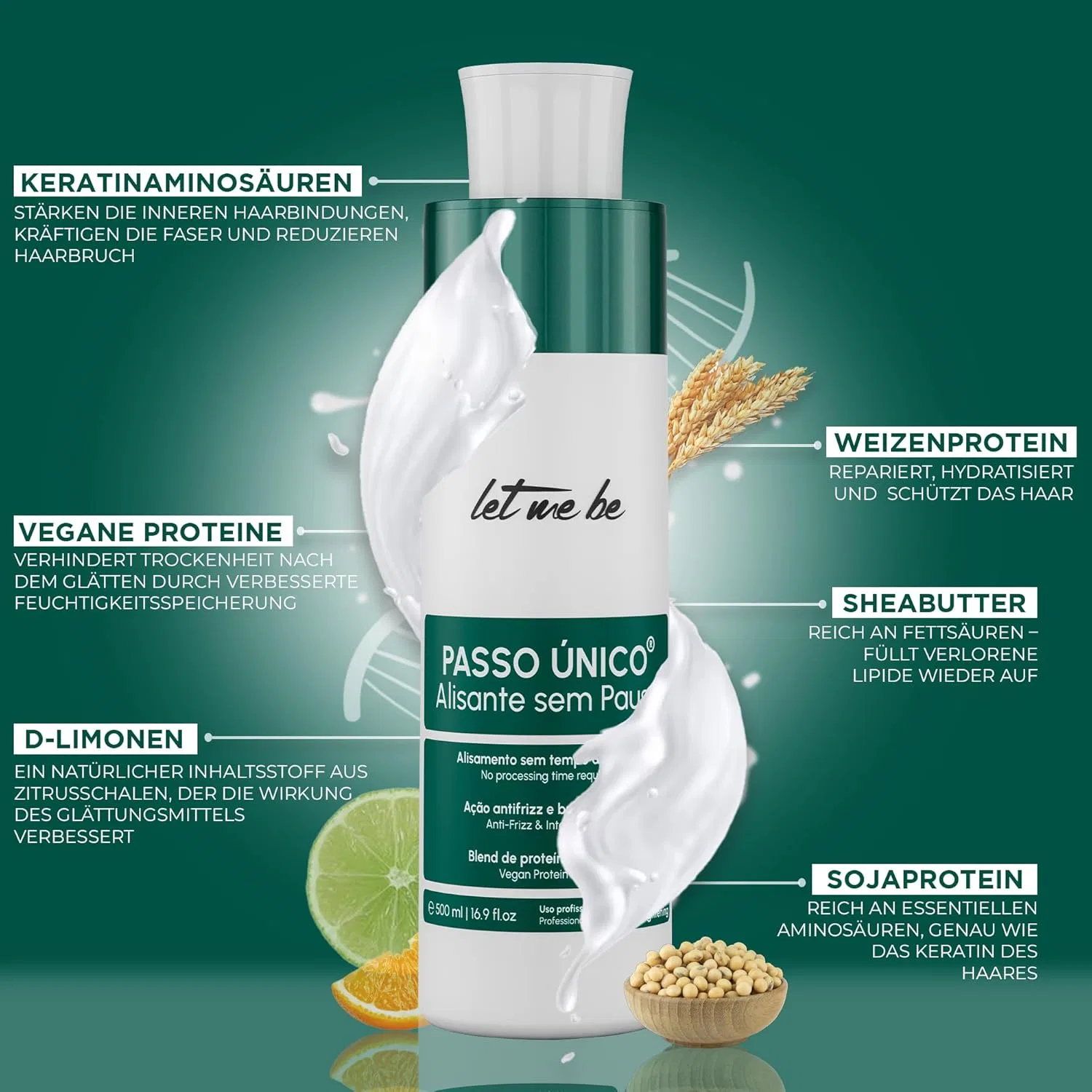 Средство для кератинового выпрямления волос «Brazil Smoothing Product» от Let Me Be Let Me Be — фото 3