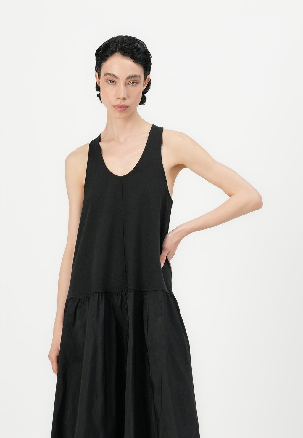 Платье макси FLARED HALTER DRESS Tommy Hilfiger, черный — фото 4