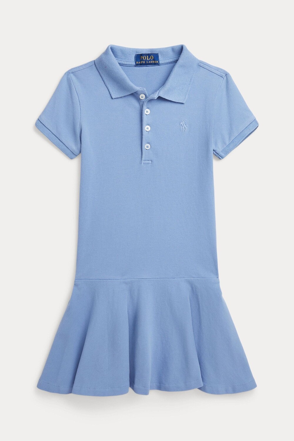 

Платье для девочки в стиле поло из 100% хлопка Polo Ralph Lauren, синий