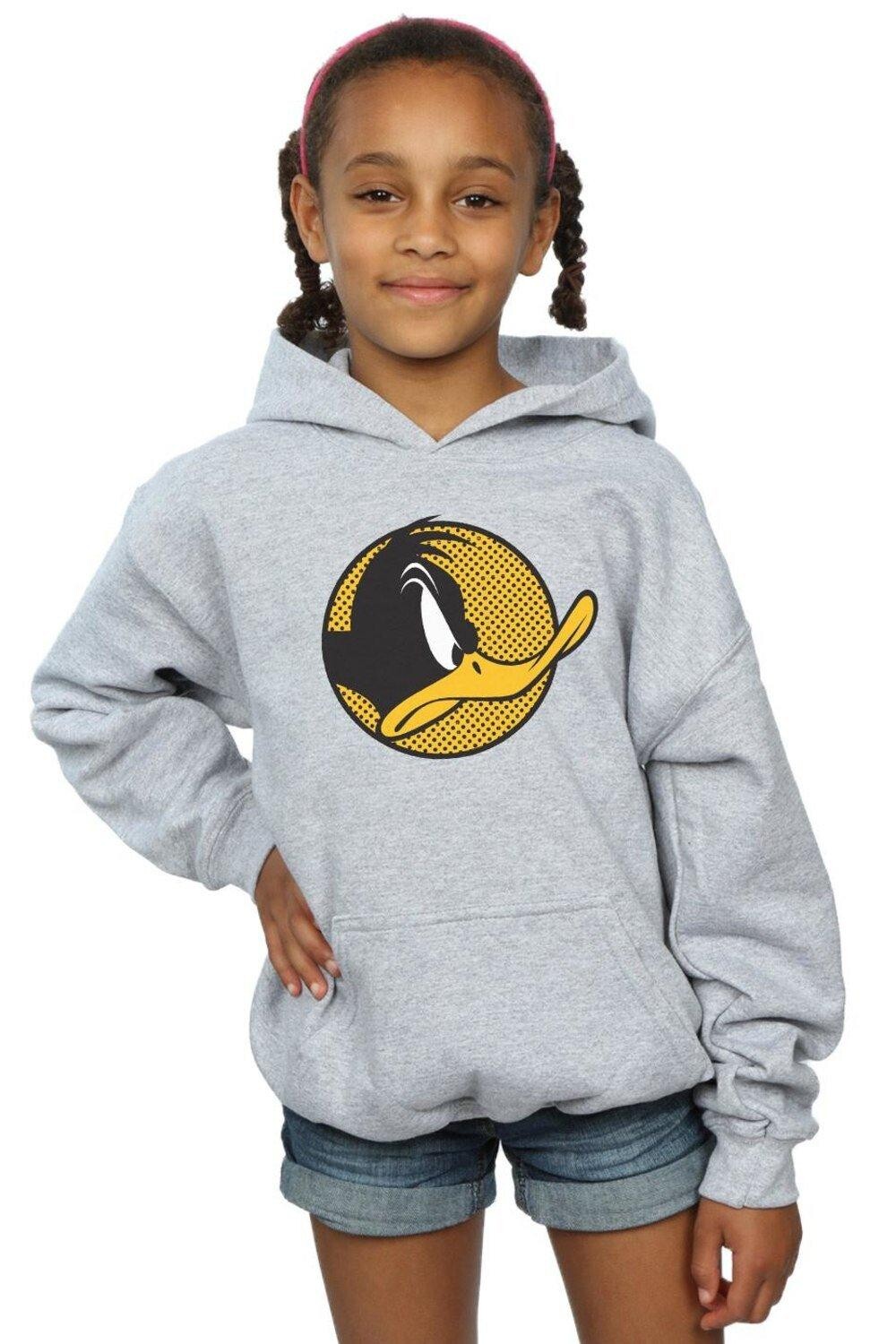 

Толстовка с точечным профилем Daffy Duck Looney Tunes, серый