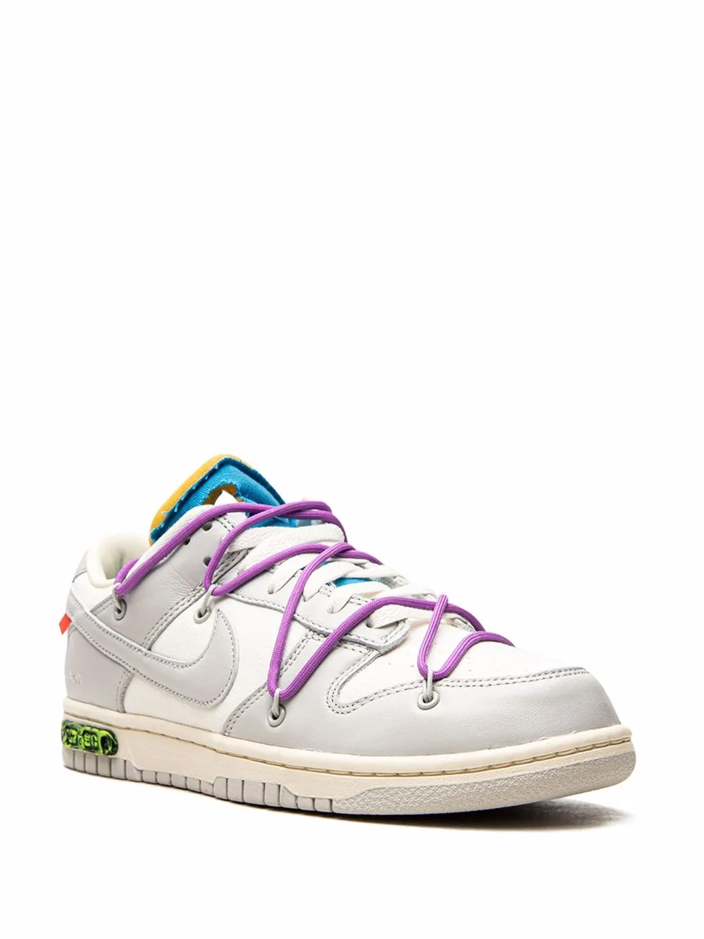 Кроссовки Dunk Low из коллаборации с Off-White Nike X Off-White, белый — фото 2