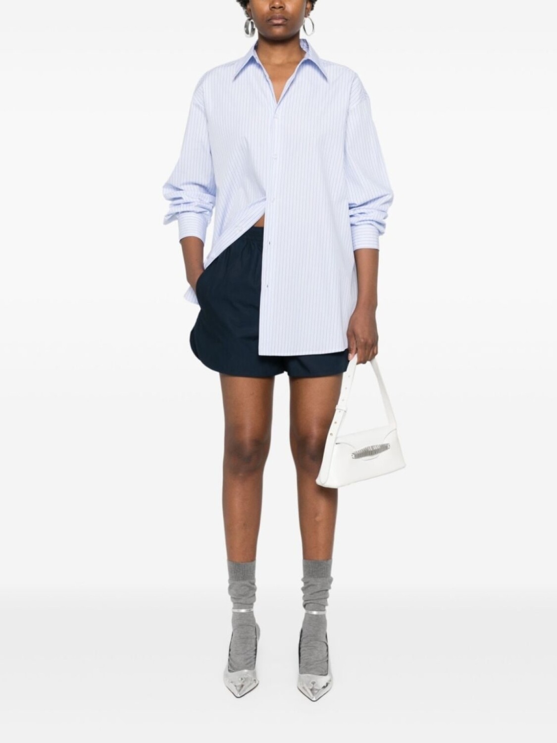 

MODES GARMENTS хлопковые шорты с эластичным поясом, синий