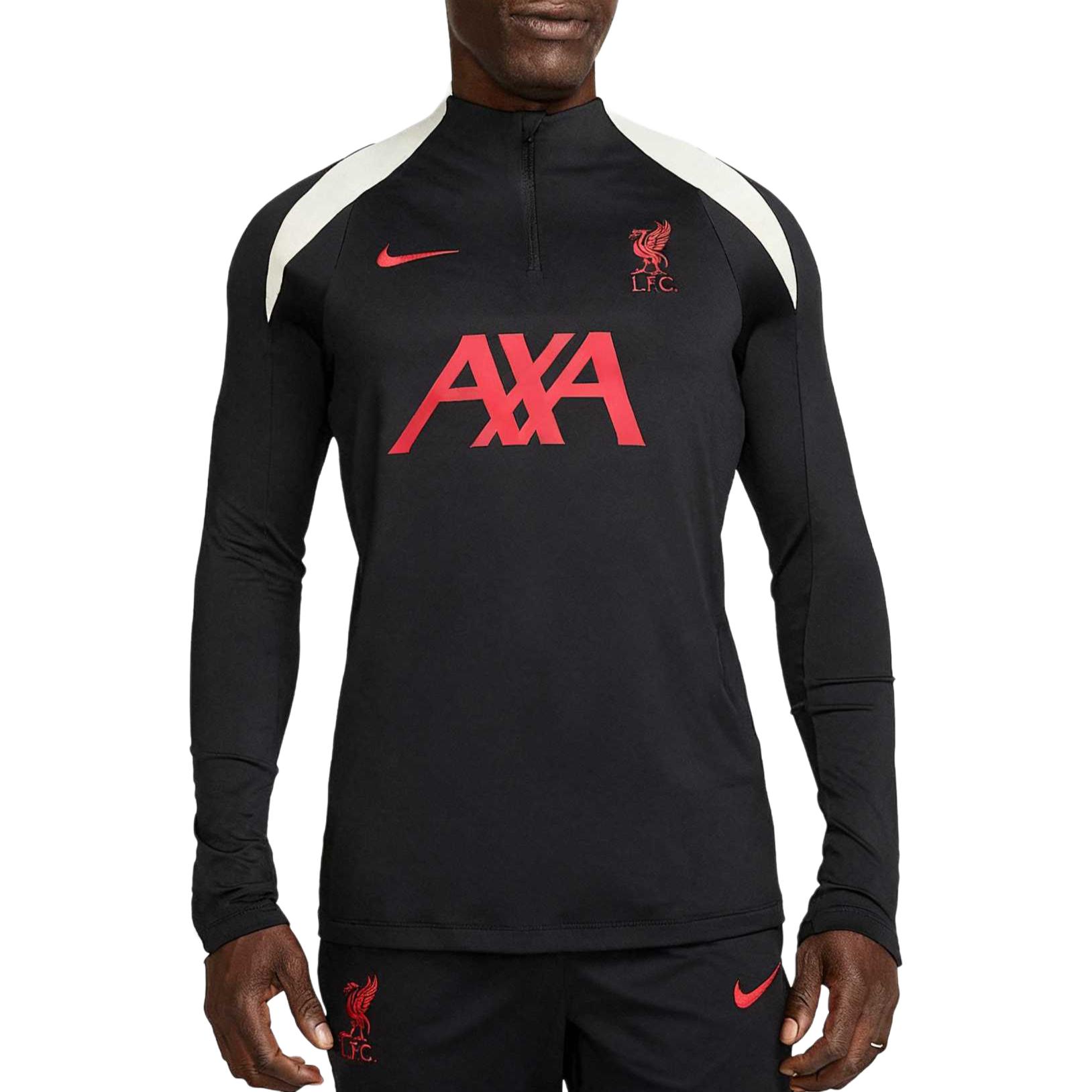 

Nike Футбольная футболка FC мужская черная/black/coconut milk/gym red moderate straight fit