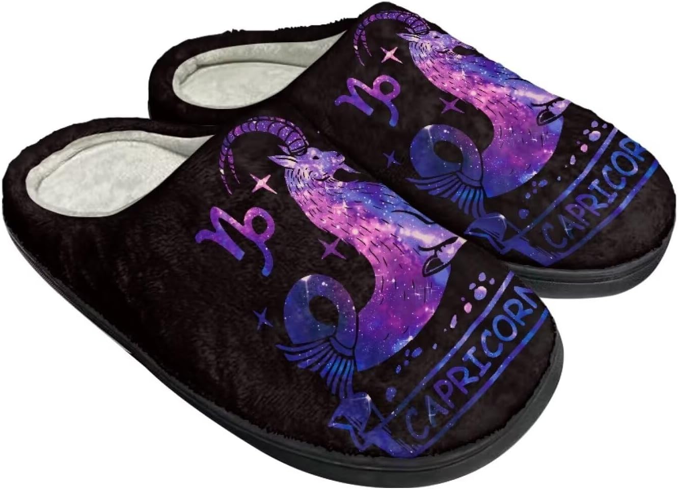 

Унисекс тапочки Howilath из фланели, с мультяшным узором психоделических животных, теплые, дышащие, с противоскользящей подошвой для дома, фиолетовый