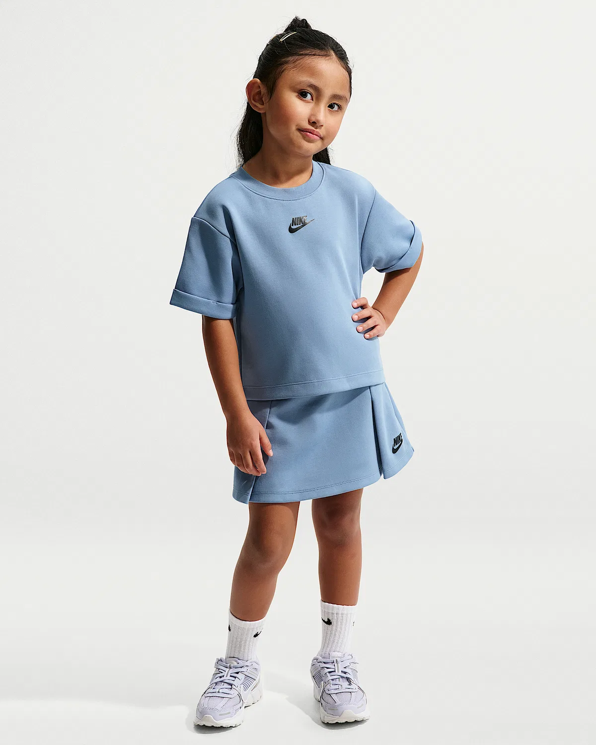 Детский спортивный комплект из 2 предметов Nike Little Kids' Tech Fleece, Blue