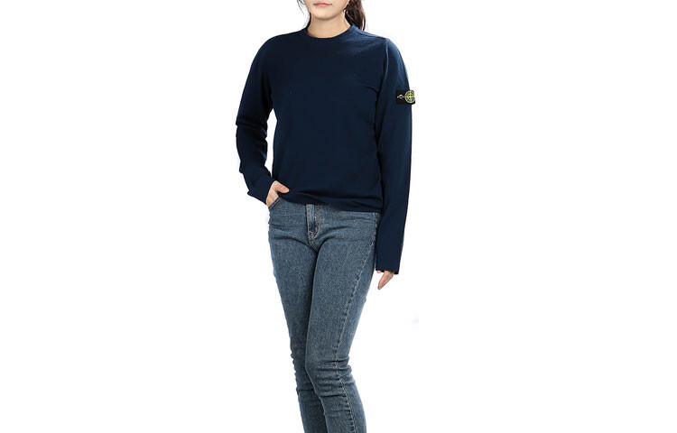 

Детская толстовка Stone Island, темно-синий