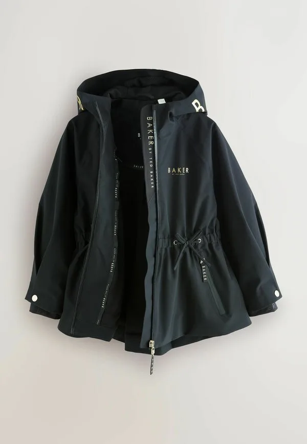 Дождевик стандартного кроя, водоотталкивающий, с короткой талией. парка Baker By Ted Baker, Black — фото 3