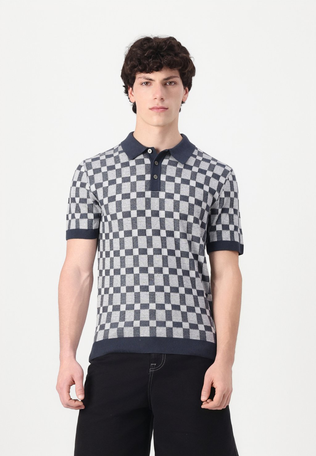 

Рубашка поло JPRKALVIN Jack & Jones PREMIUM, темно-синий