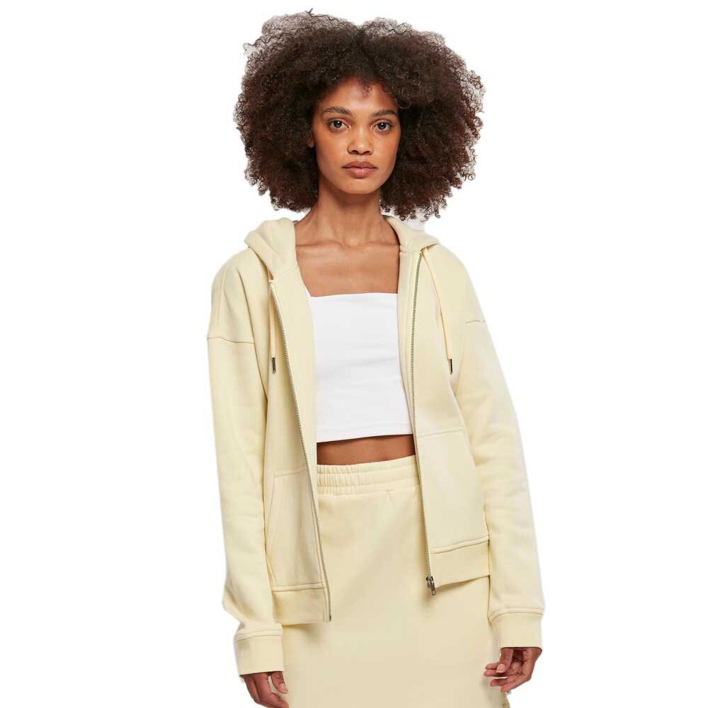 

Толстовка Urban Classics Organic Terry Full Zip, желтый