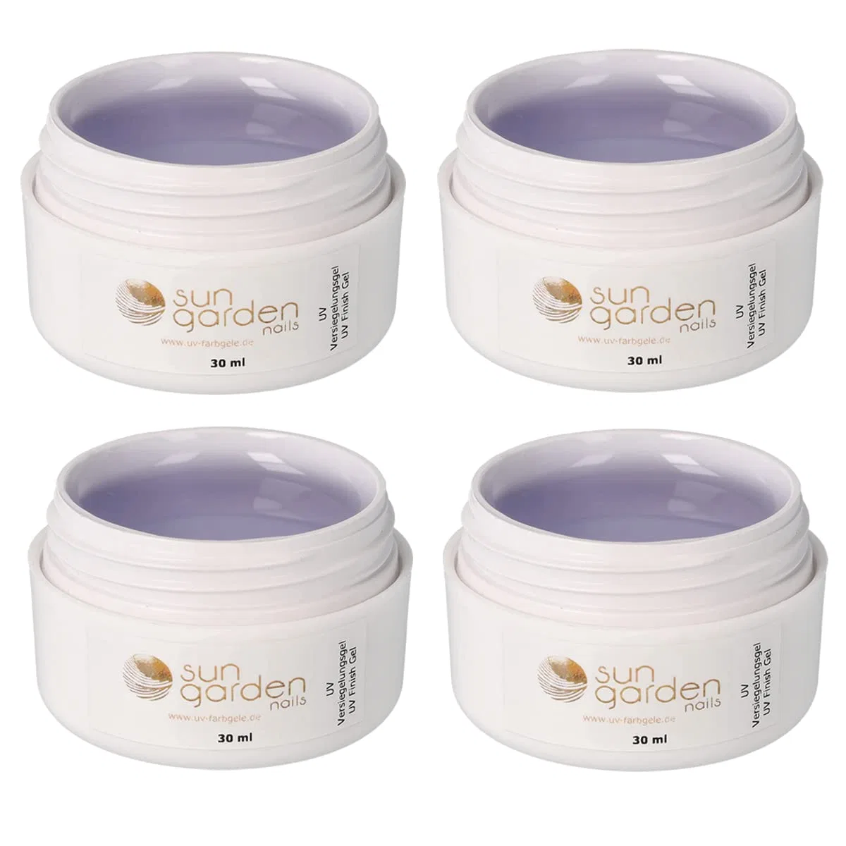 Набор УФ-гелей Sun Garden Nails Classic Sealing Gel, 4 x 30 мл Sun Garden Nails, Clear