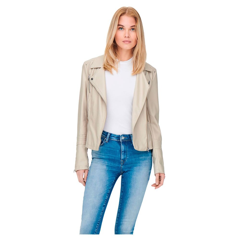 

Куртка Only Gemma Faux Biker Leather, серый