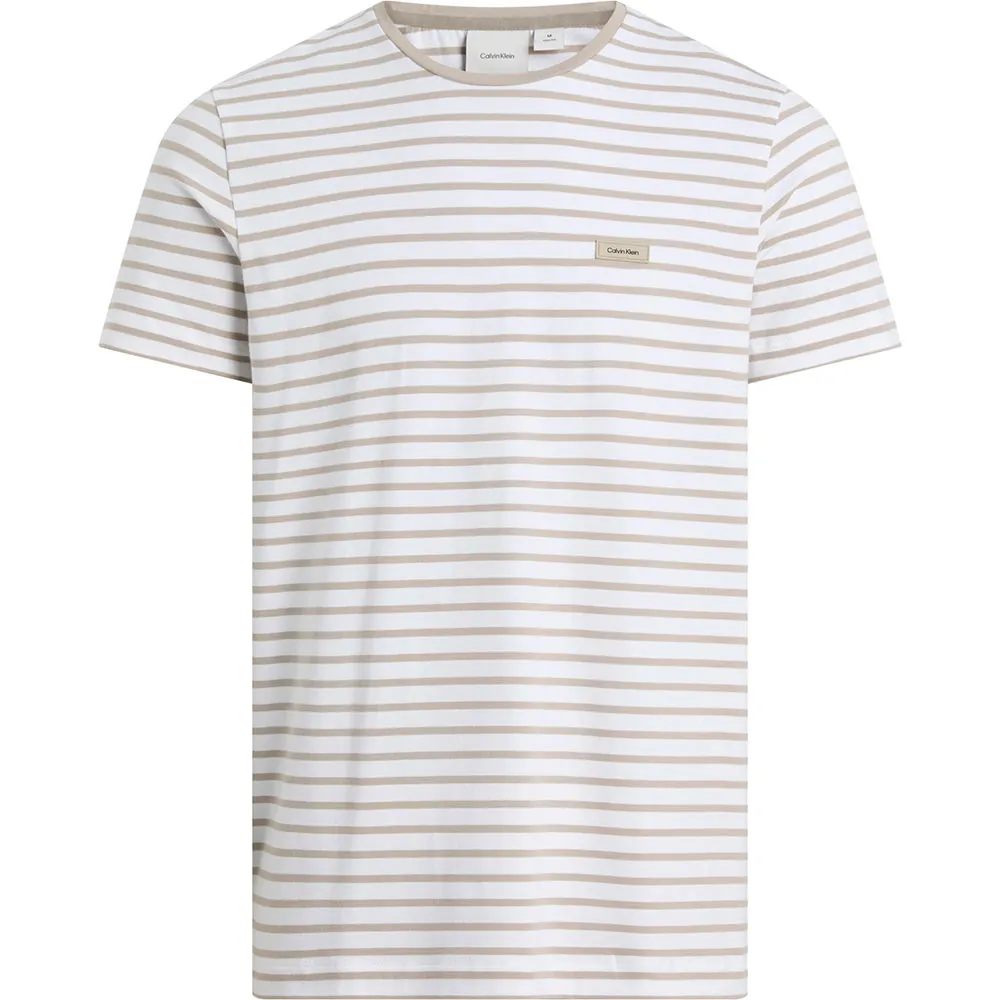 

Футболка с коротким рукавом Calvin Klein Stretch Slim Stripe, белый
