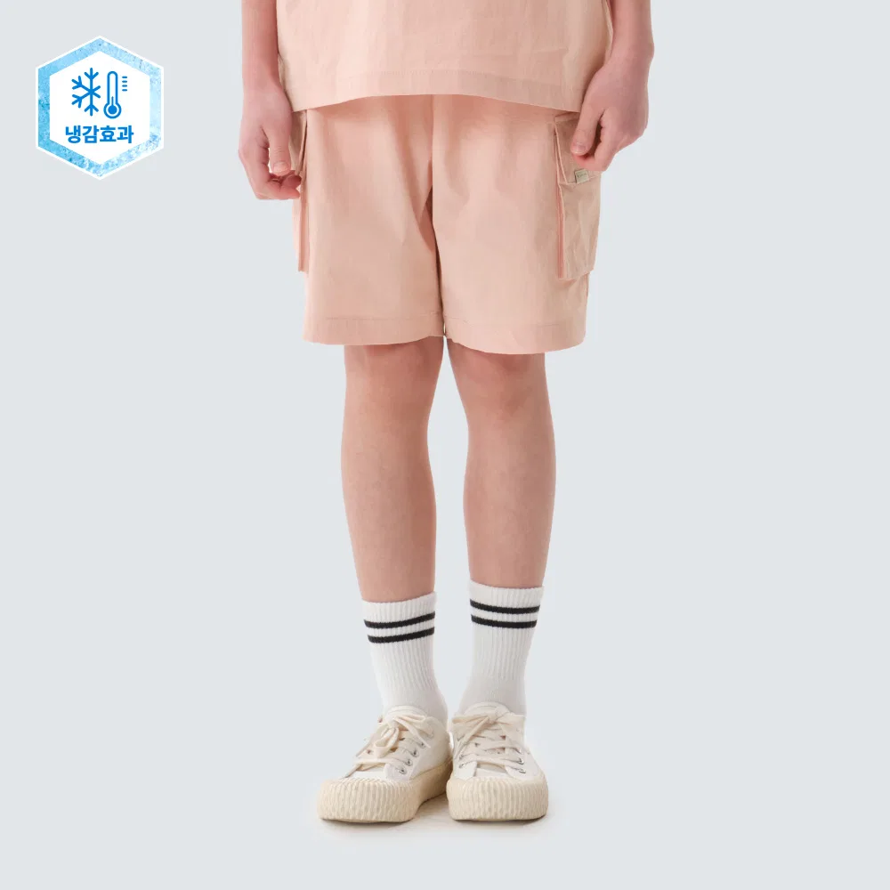 Детские охлаждающие шорты карго Root светло-розовые от Snowpeak Apparel Kids