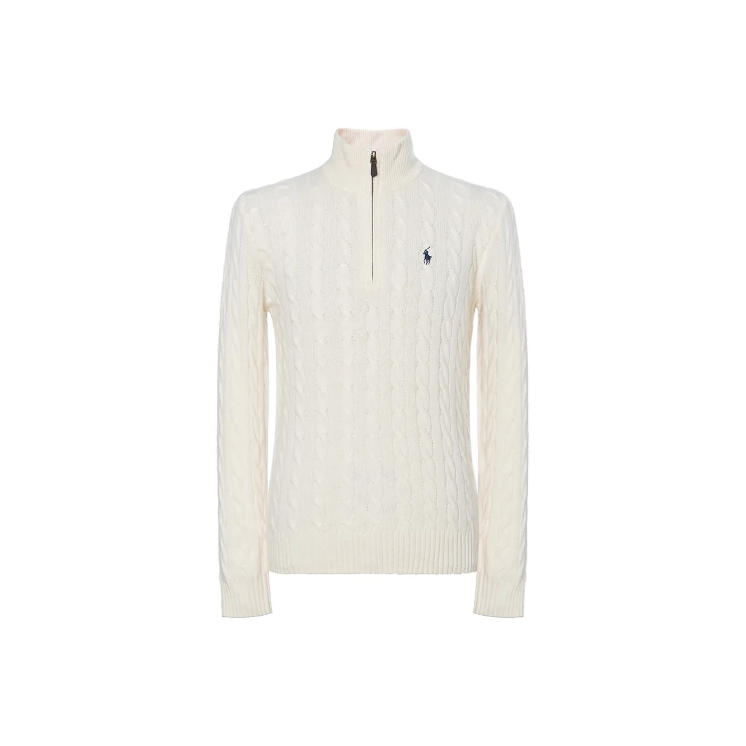 Джемпер из смесовой шерсти с вышитым логотипом Polo Ralph Lauren, Cream
