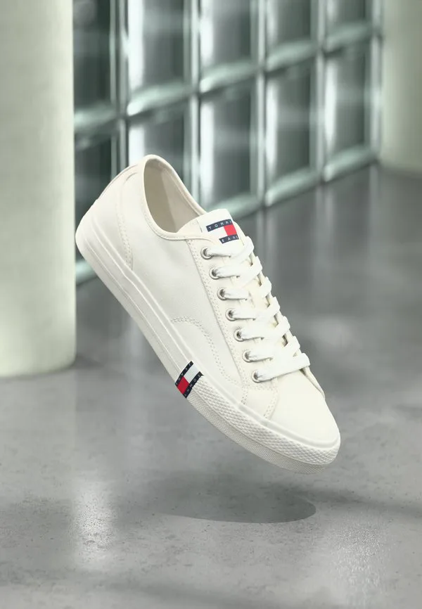 Архивные кроссовки с полосатым флагом из канваса Tommy Jeans, Ecru