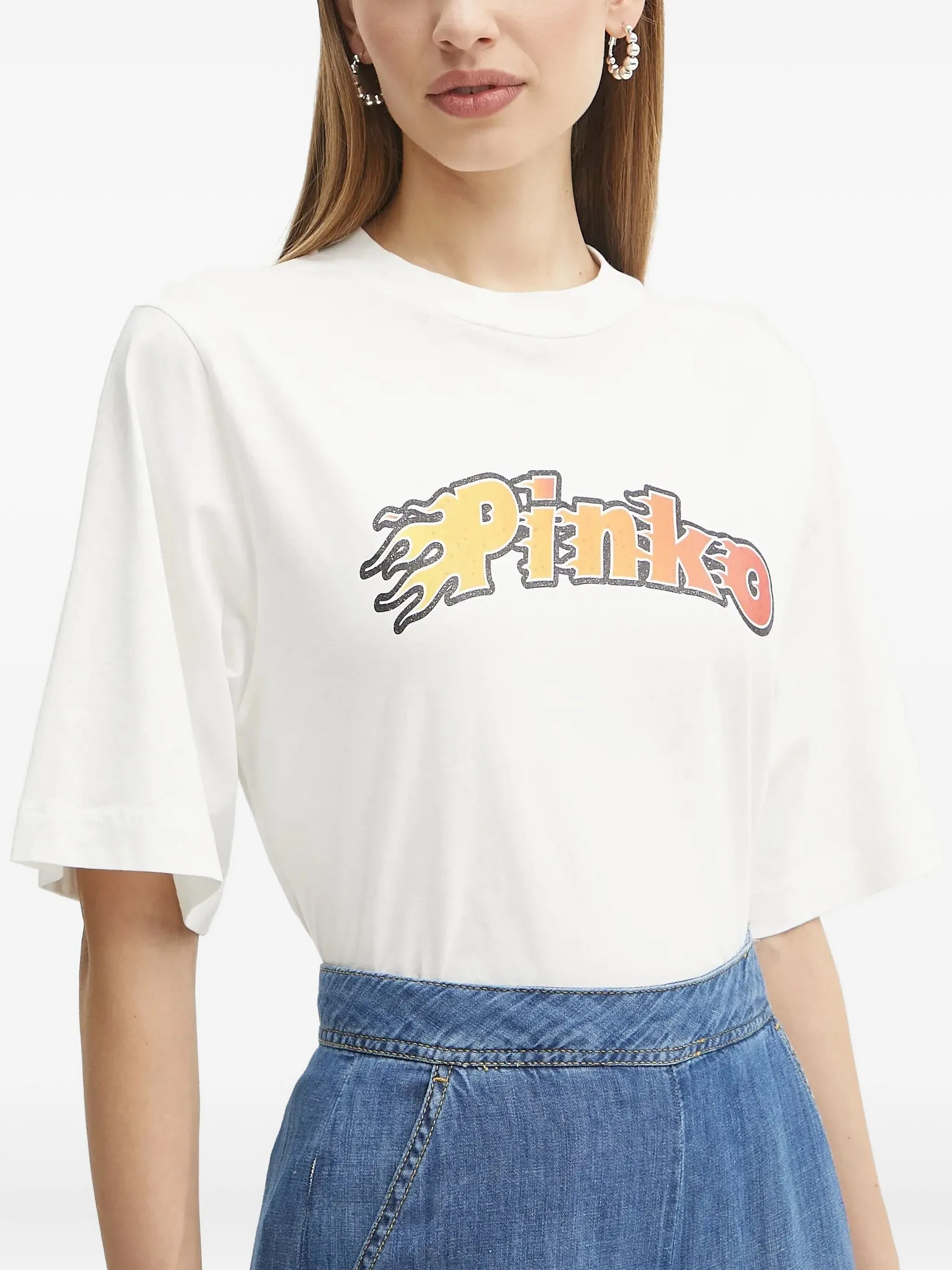 

Футболка с логотипом Pinko, белый