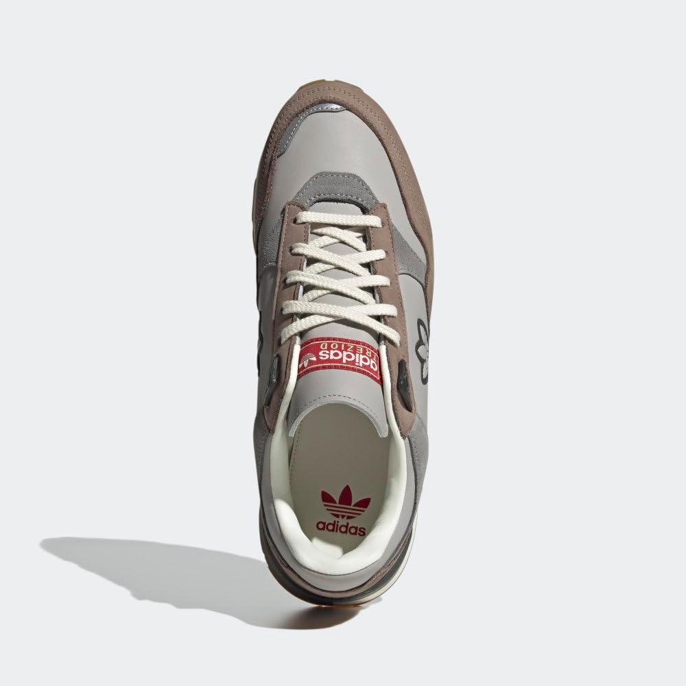 Мужские кроссовки adidas Treziod на шнуровке для повседневной носки - коричневые, серые — фото 3