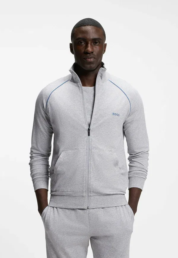 Куртка-свитшот Mix&Match z zip up sweatshirt Boss, светло-серый три
