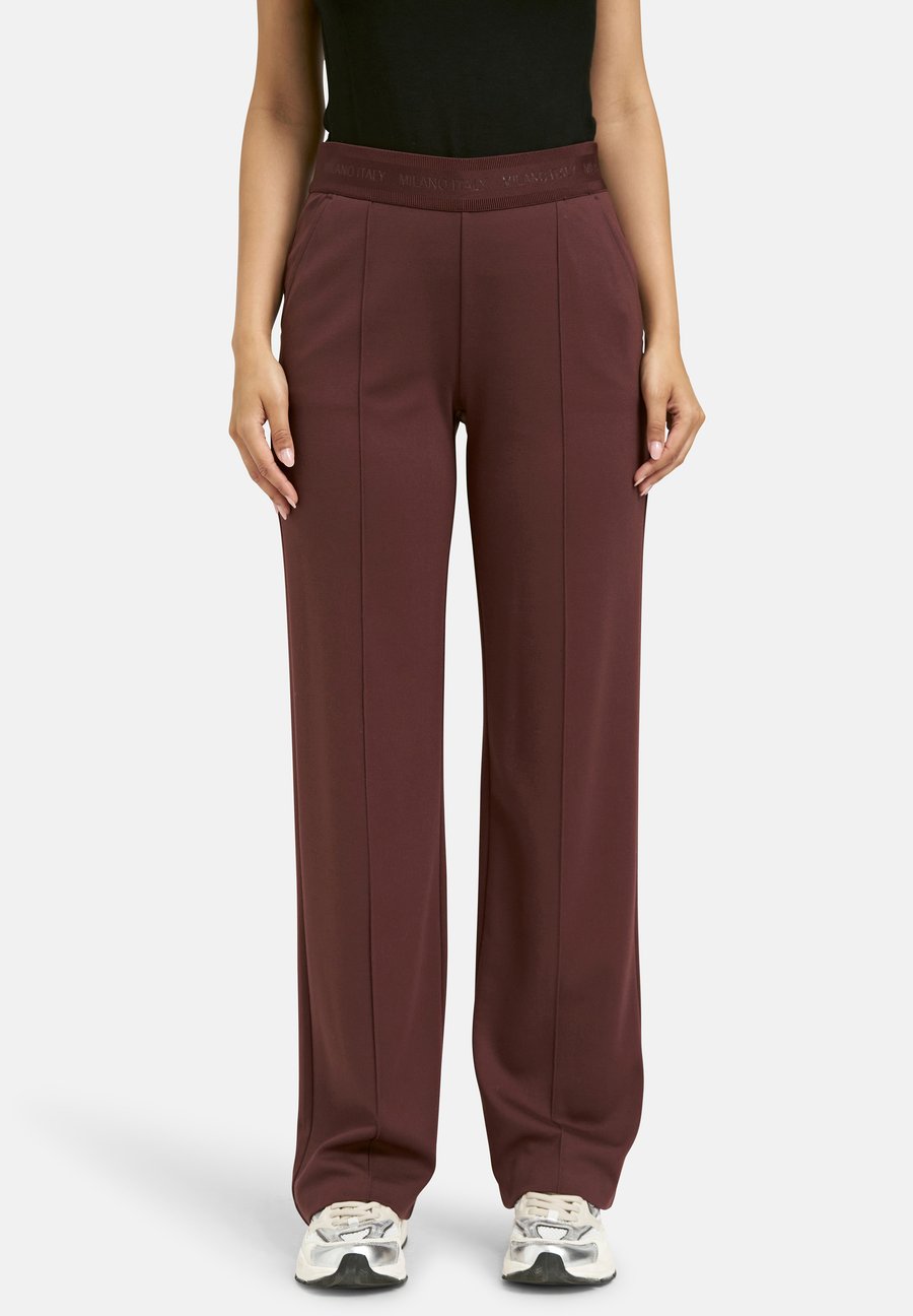 

Брюки MILANO ITALY MILANO ITALY MIT LOGO-ELASTIKBUND UND BIESEN, Vino/Dark Red