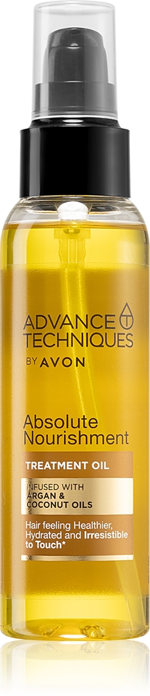 

Питательное масло для волос Advance Technologies Absolute Nutrition с аргановым маслом Avon, su kokosų aliejumi 100 мл