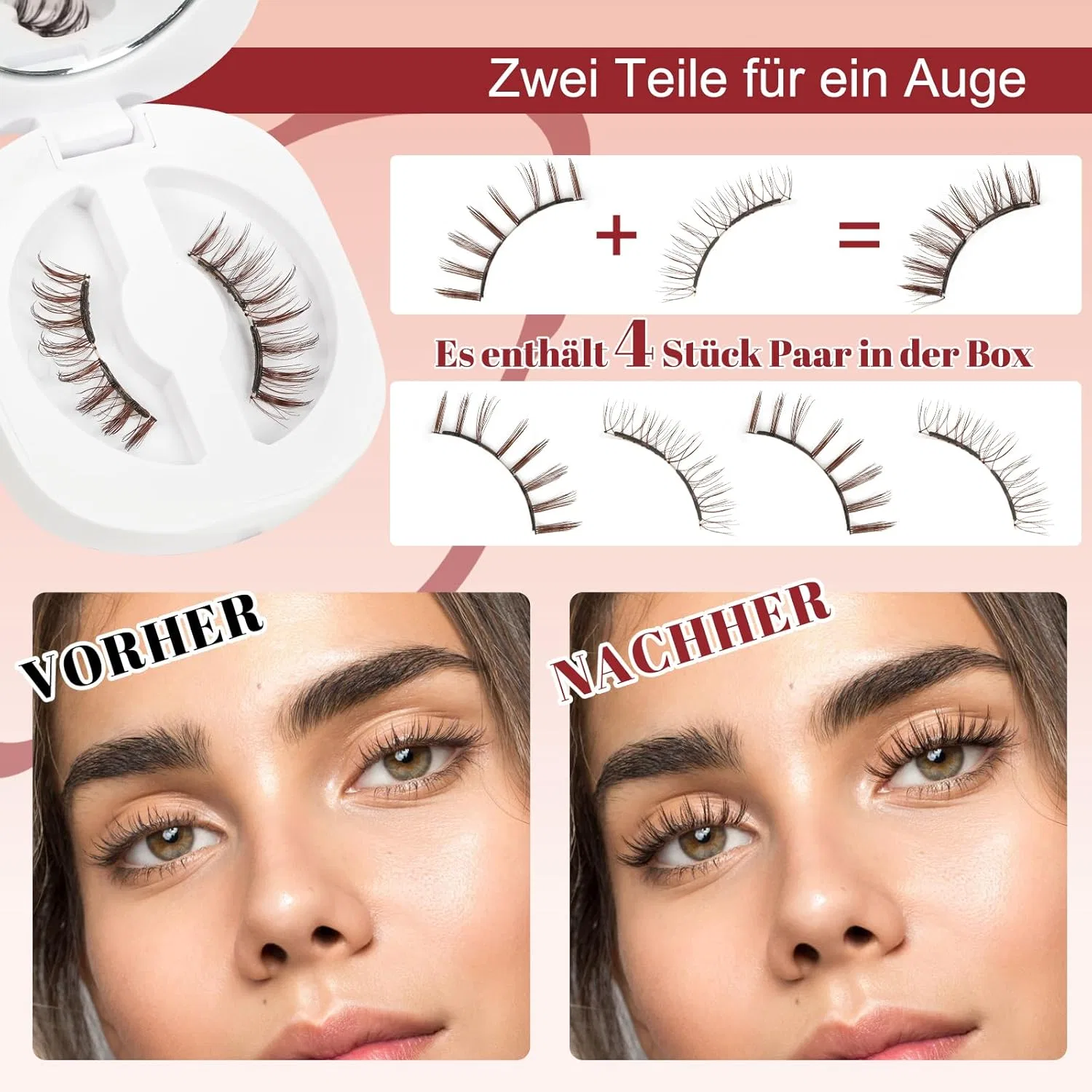 Магнитные ресницы «SET-D» с аппликатором от Higu clace Higu Clace, Set - D — фото 2