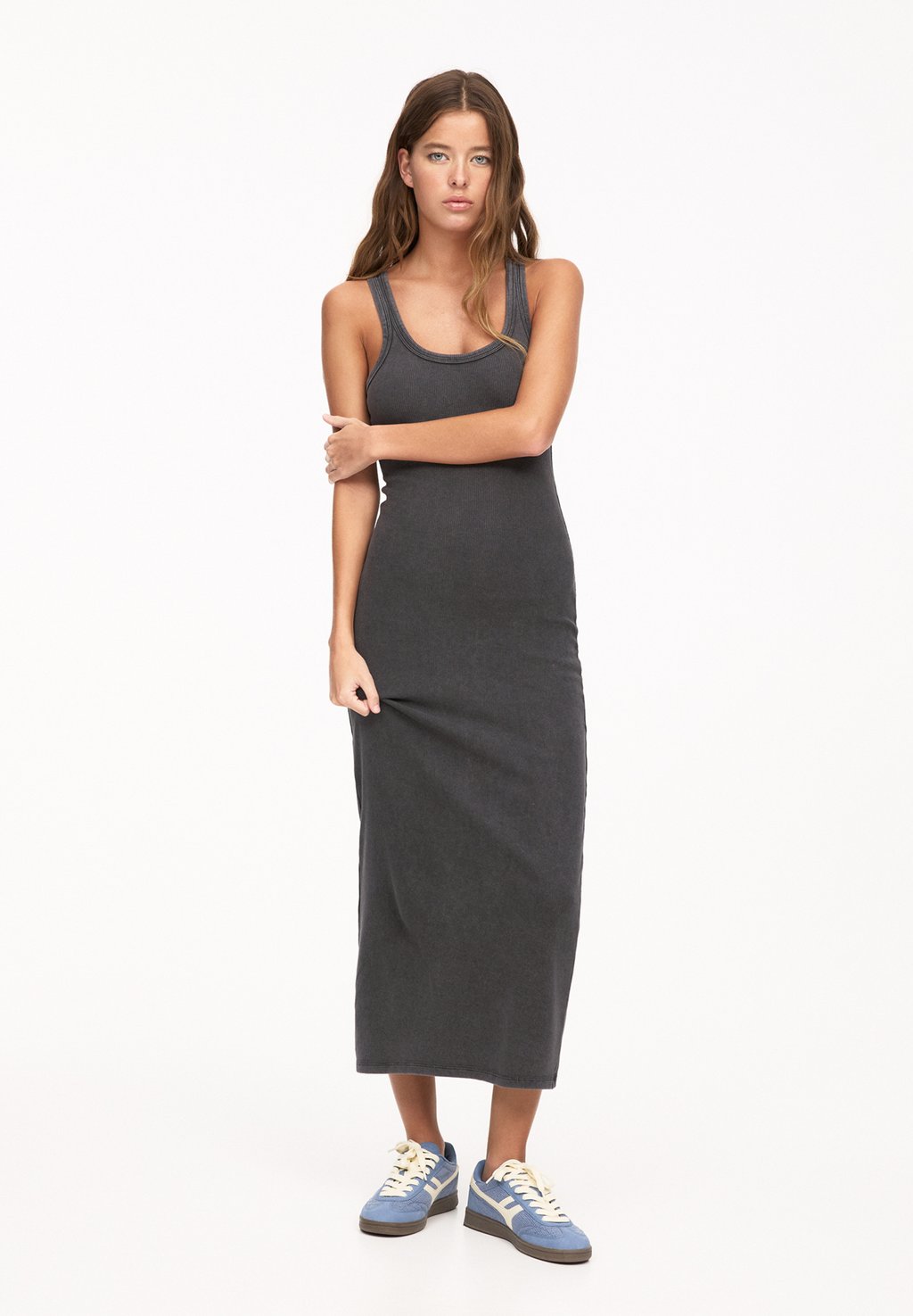 

Платье из джерси LONG SLEEVELESS - Maxi dress PULL&BEAR, темно-серый