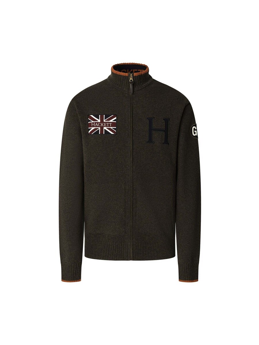 

Вязаный кардиган Hackett London HERITAGE, Olive