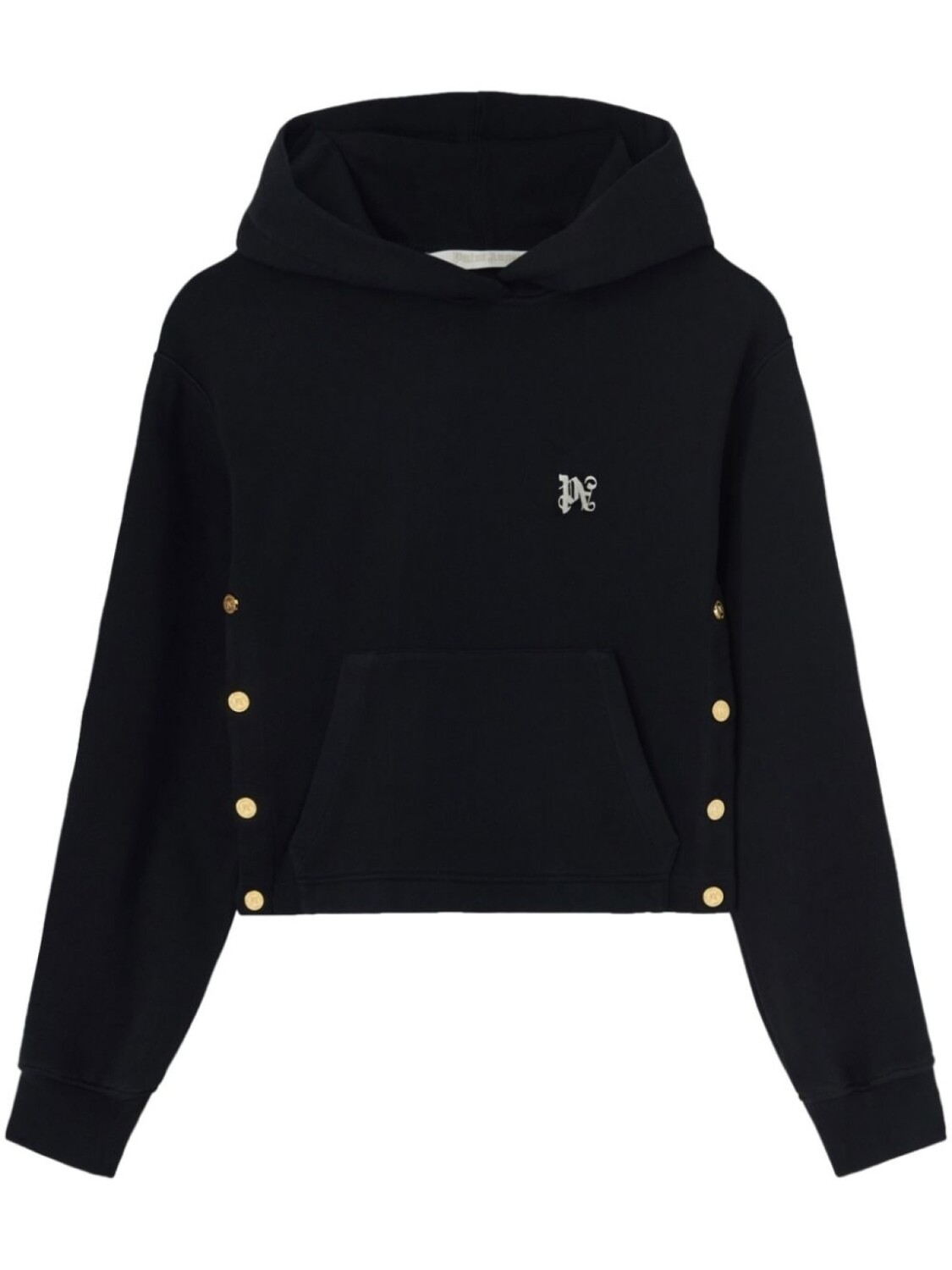 

Palm Angels худи с вышитой монограммой, черный