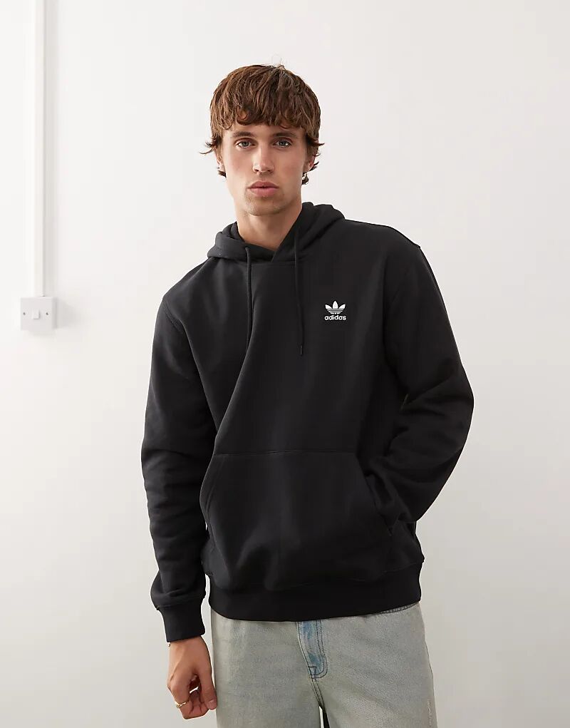 

Толстовка adidas Originals Trefoil Essentials черного цвета с контрастной строчкой