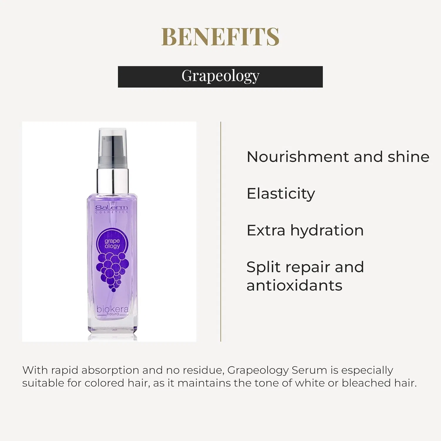 Натуральное масло Grapeology 60 мл от Salerm Cosmetics Salerm — фото 3