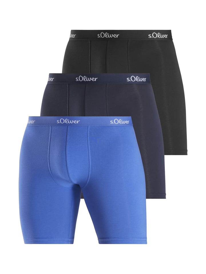 

Боксерские трусы s.Oliver, цвет blau/navy/schwarz