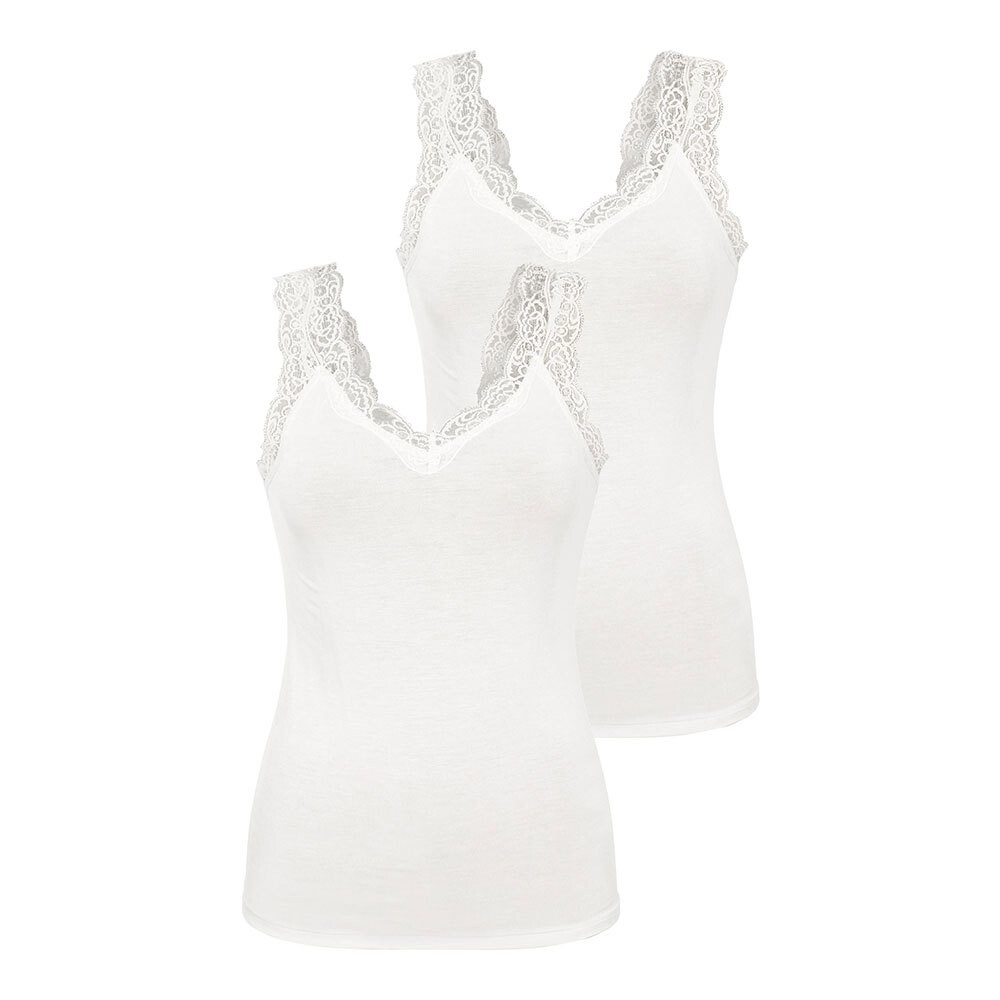 

Футболка Pieces Barbera Lace Sleeveless V Neck 2 Units, белый