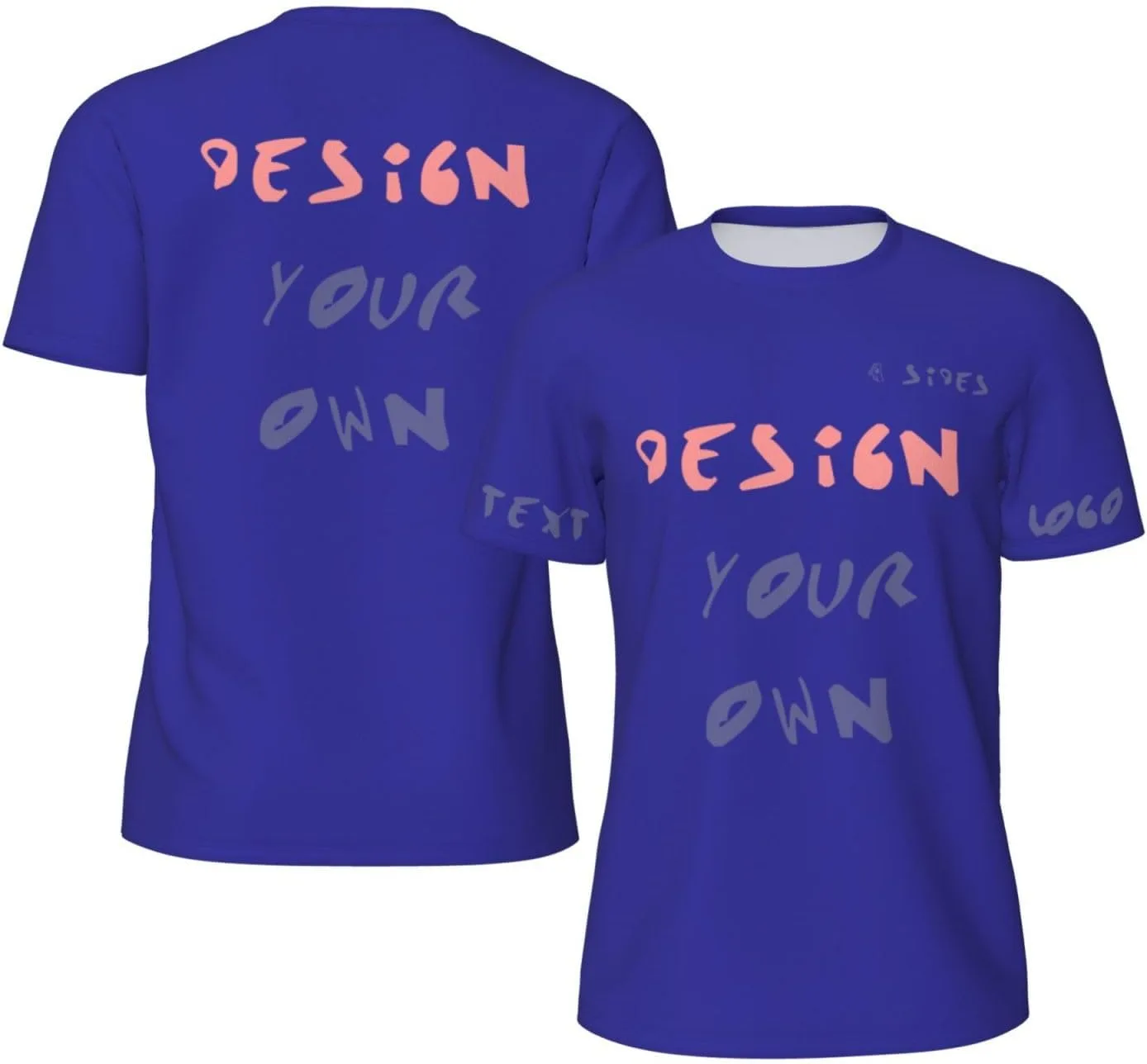 

Футболка Custom с принтом на 4 сторонах