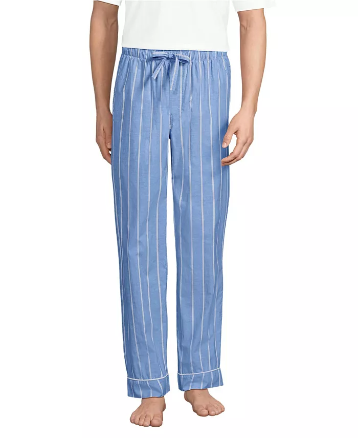 

Мужские базовые пижамные брюки Lands' End, синий