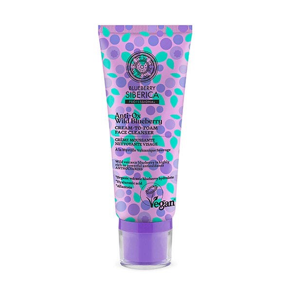 

Крем-пенка для очищения лица Anti-Ox Wild Blueberry Cream 100 мл Natura Siberica