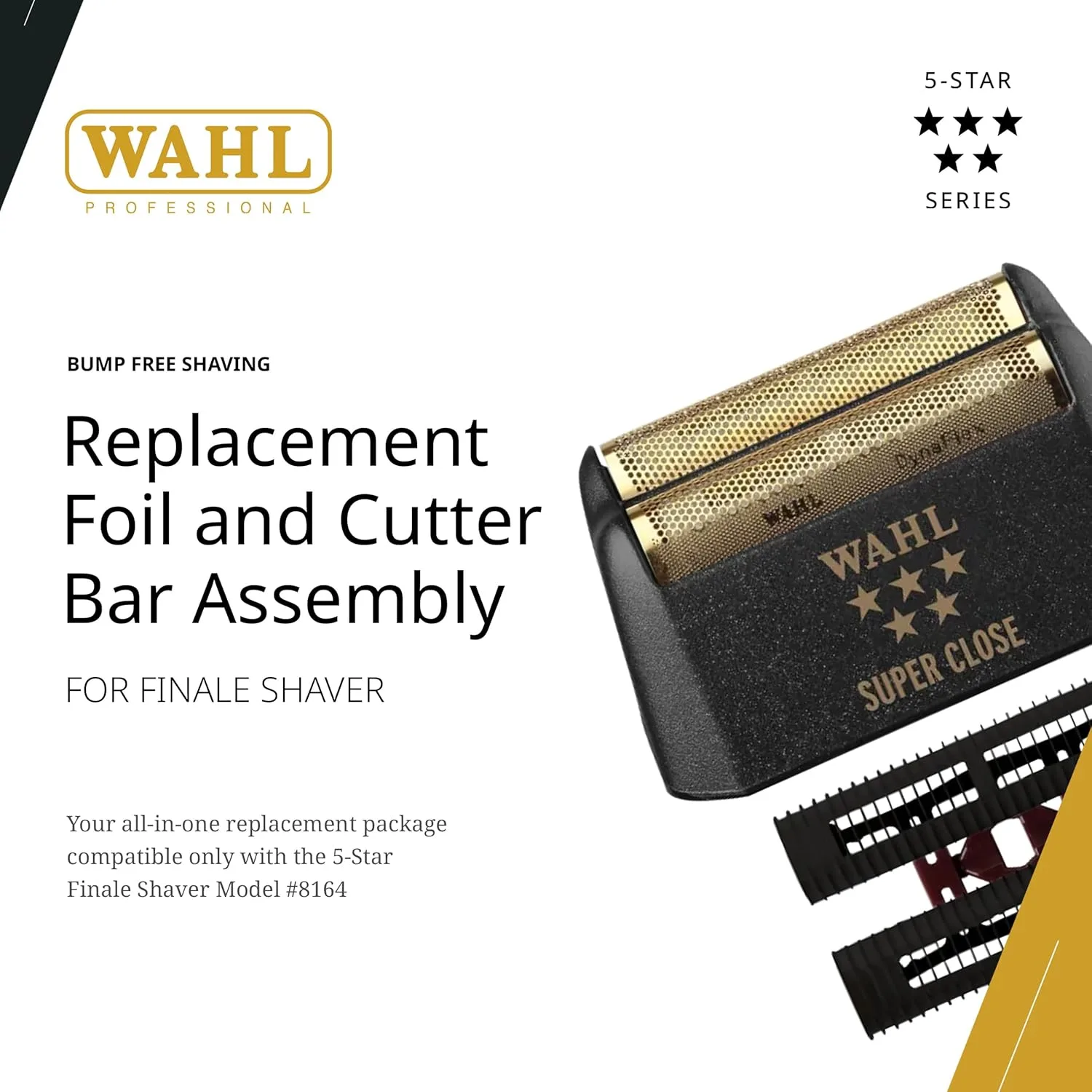 Сменный блок для фольги и режущей планки Wahl Professional 5 Star Finale, Super Close, золотистая фольга., Black — фото 2