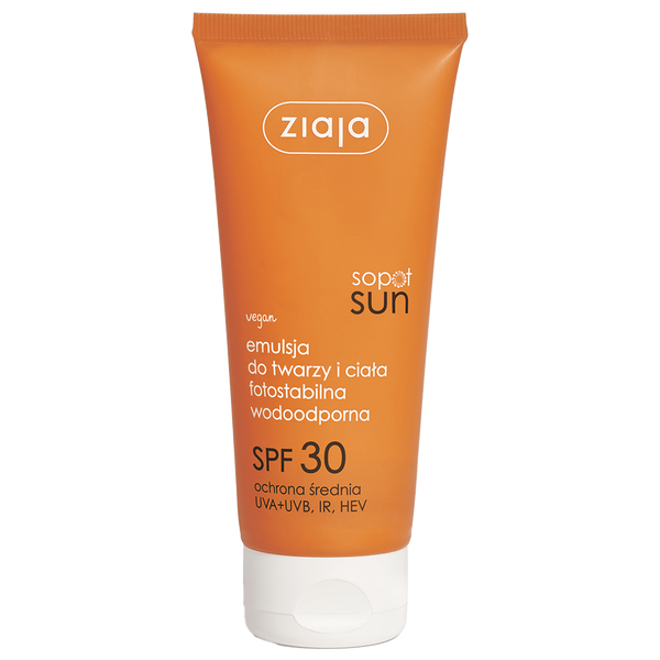 

Защитная эмульсия с фильтром spf30 для лица и тела, 100 мл Ziaja Sopot sun
