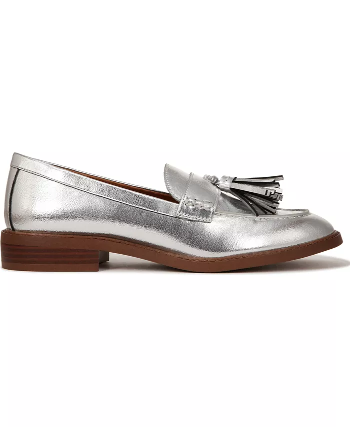 Женские лоферы Carolyn Low Profile с кисточками Franco Sarto, серебро — фото 2