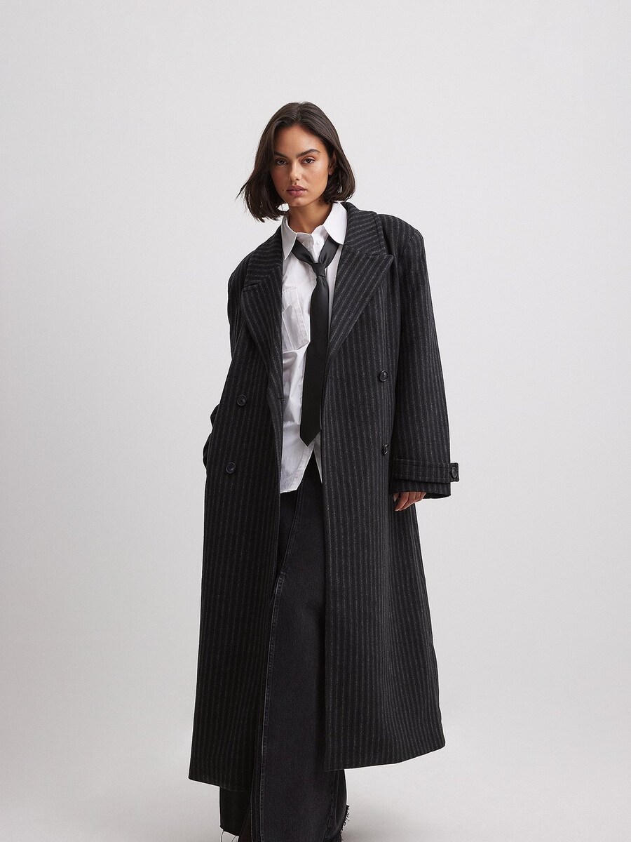 

Межсезонное пальто NA-KD Between-Seasons Coat, черный