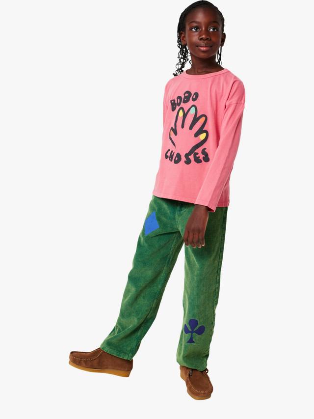 

Детская хлопковая футболка с длинным рукавом High Five Bobo Choses, Pink