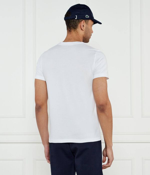 Футболка Lacoste Tennis x Novak Djokovic Regular fit Lacoste, белый — фото 3